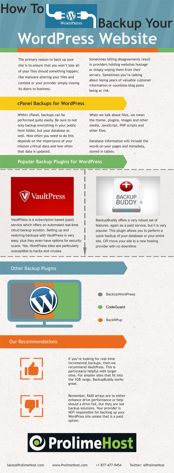 How To Backup Your WordPress Site Prolimehost Blog